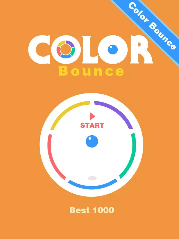 Ảnh chụp màn hình của Color Bounce - Spinny Circle&Drop Ball Simple Reaction Game iPad 