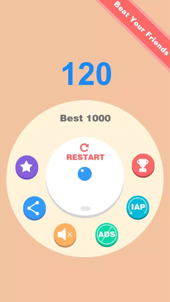 Ảnh chụp màn hình của Color Bounce - Spinny Circle&Drop Ball Simple Reaction Game