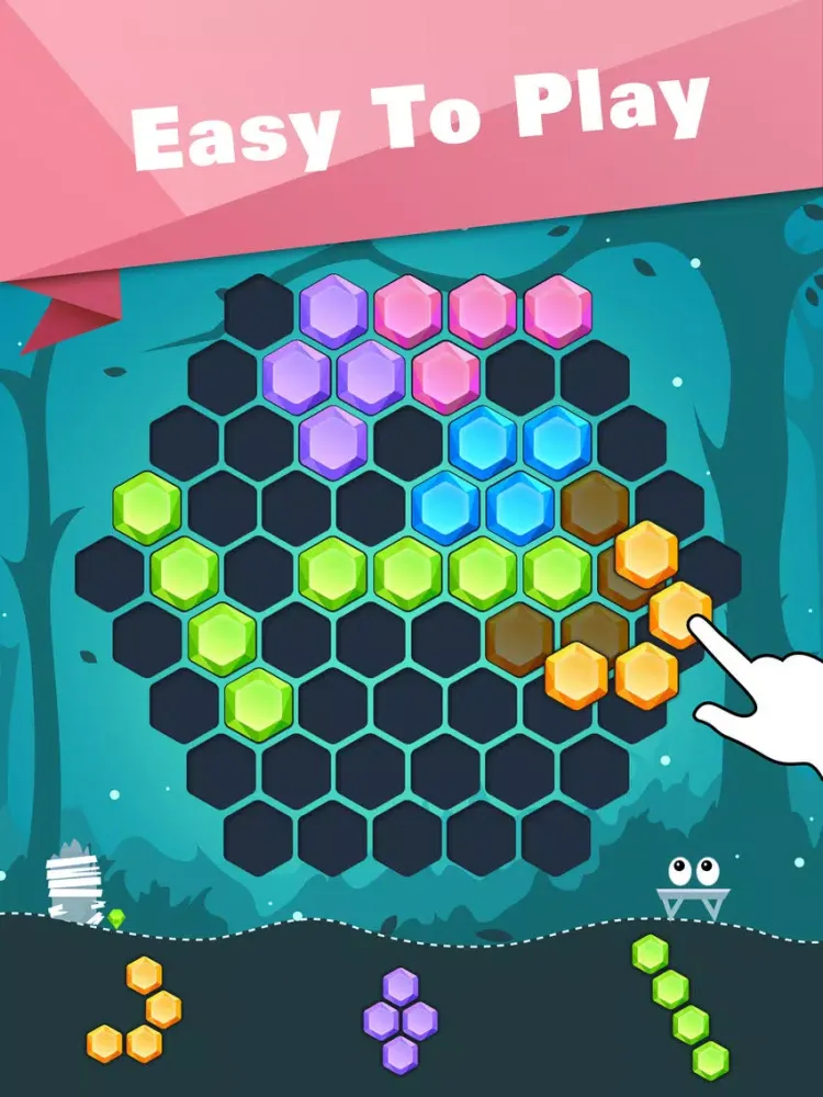 Hex Crush Mania - Jewels Match iPad  Screenshots