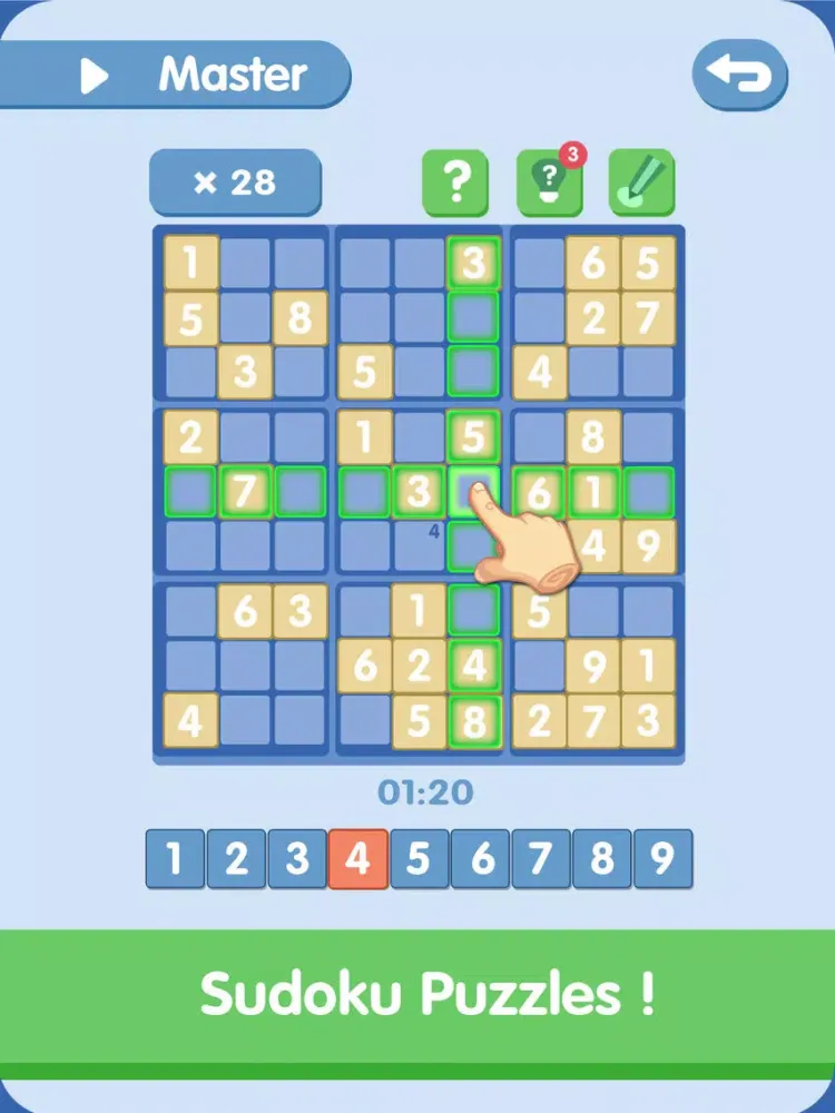 Sudoku Puzzle - Classic Brain Games iPad  স্ক্রিনশট
