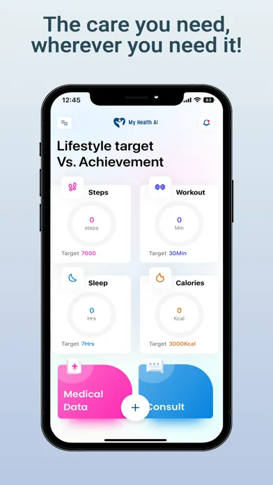 MyHealth AI سکرین شاٹس