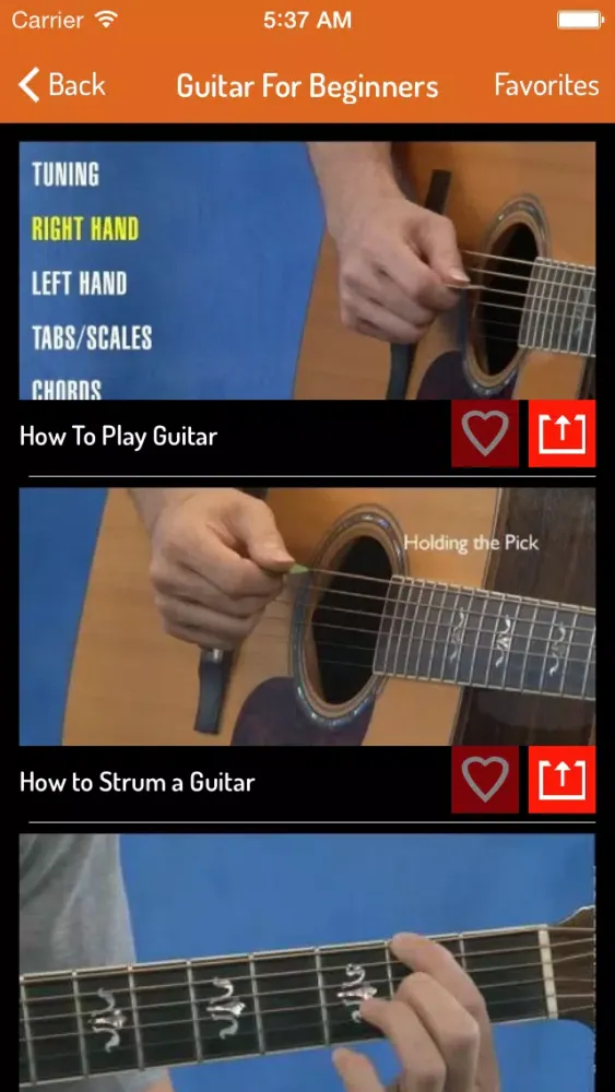 Capturas de pantalla de Guitar Learning Guide - Learn Guitar Step By Step