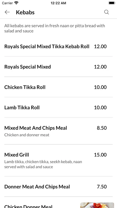 Royal Kebab House, स्क्रीनशॉट