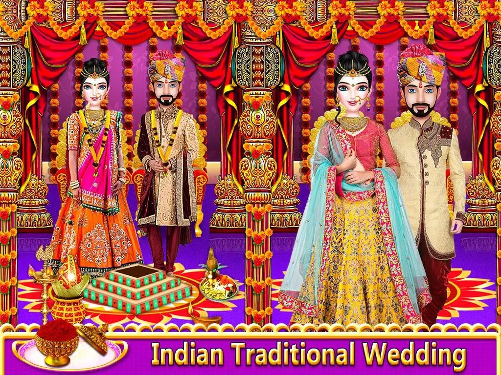 Indian Wedding Makeup Dress-Up应用截图