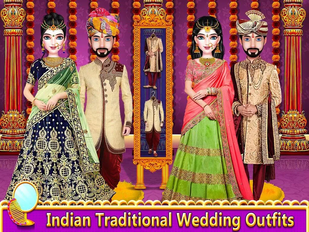 Indian Wedding Makeup Dress-Up应用截图