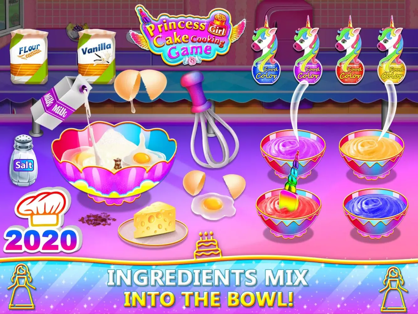 Princess Cake Cooking Games应用截图