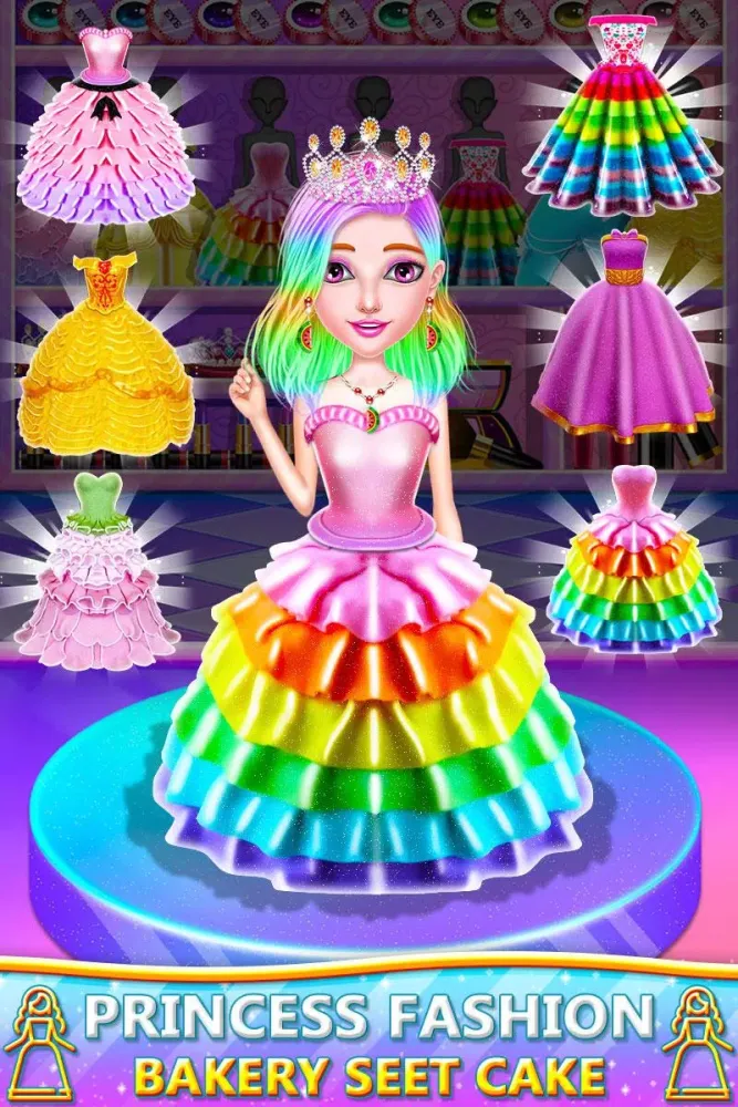 Princess Cake Cooking Games应用截图