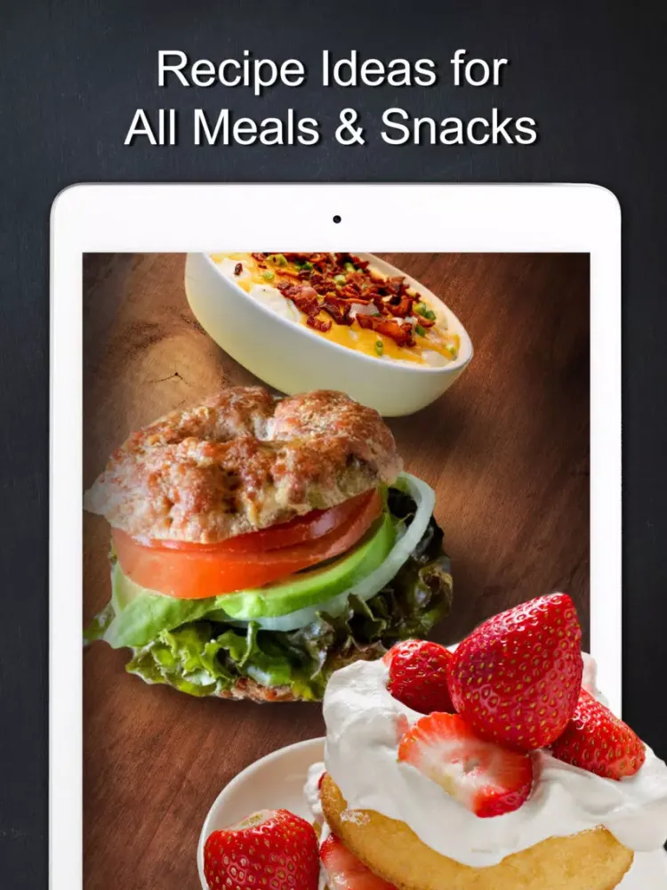 Ảnh chụp màn hình của Keto Diet Recipes - Low Carb iPad 