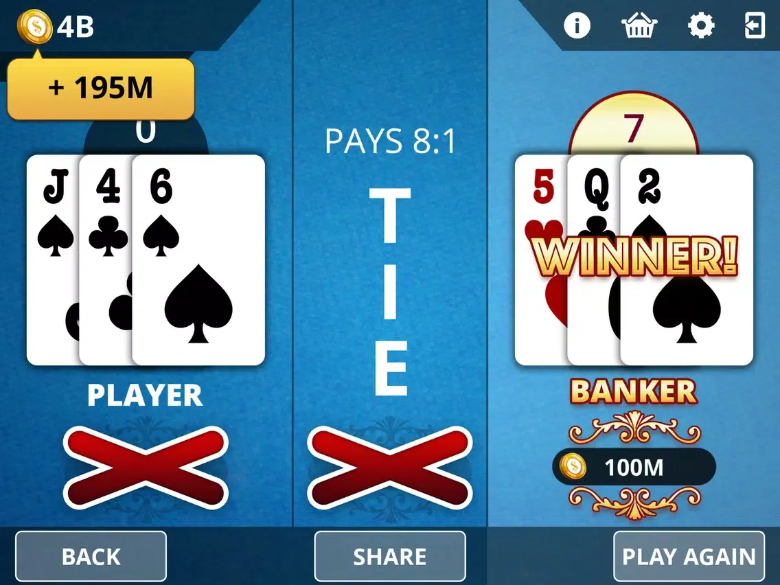 Baccarat - Royal Online Casino iPad 应用截图