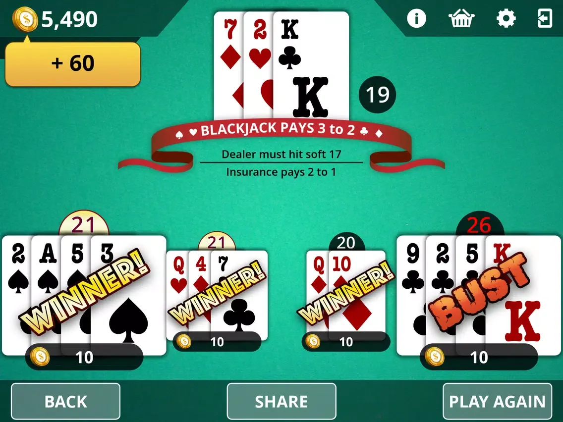 Blackjack - Royal Online Casino iPad  स्क्रीनशॉट