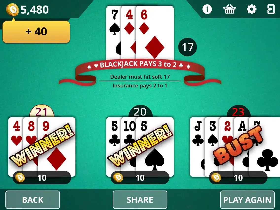 Blackjack - Royal Online Casino iPad  स्क्रीनशॉट