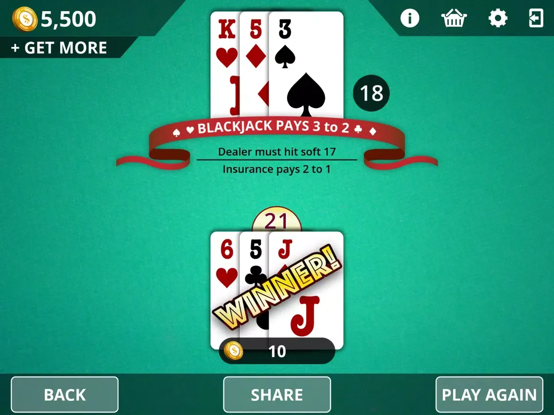 Blackjack - Royal Online Casino iPad  स्क्रीनशॉट
