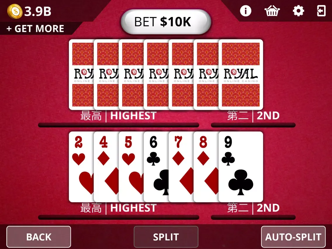 Captures d'écran de Pai Gow Poker - Royal Online Casino iPad 