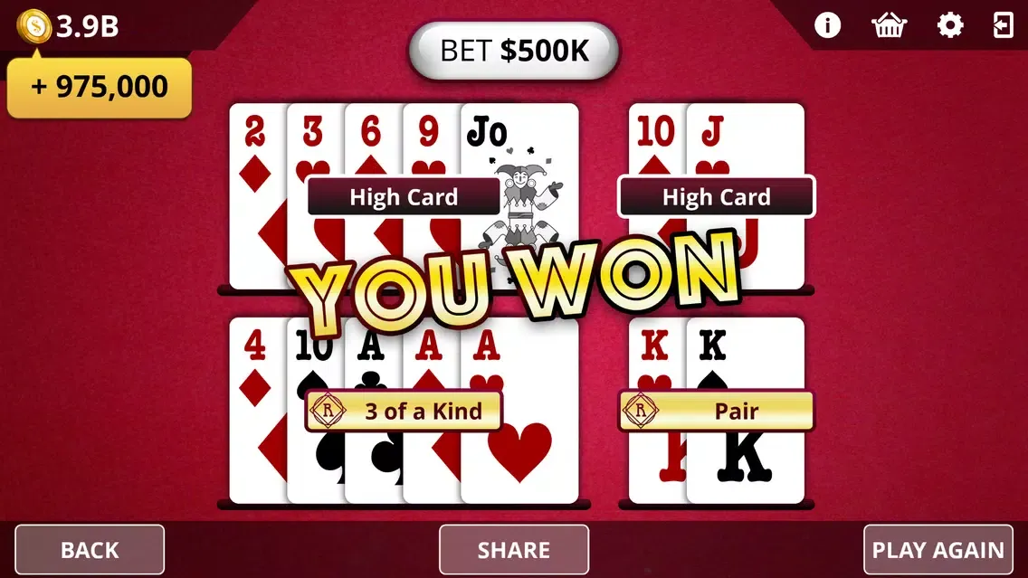 Captures d'écran de Pai Gow Poker - Royal Online Casino