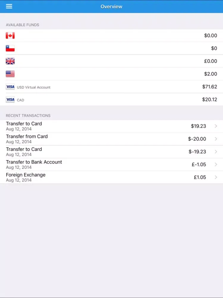 Zrzuty ekranu Royal Prestige Pay iPad 