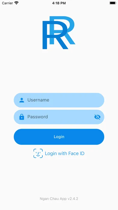 Capturas de tela do Ngan Chau App