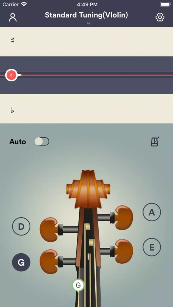 violin tuner -also viola cello سکرین شاٹس