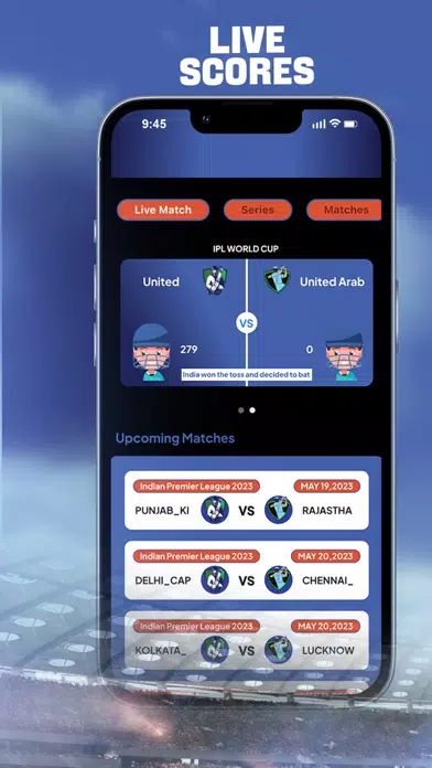 Zrzuty ekranu IPL 2023 - Live scores