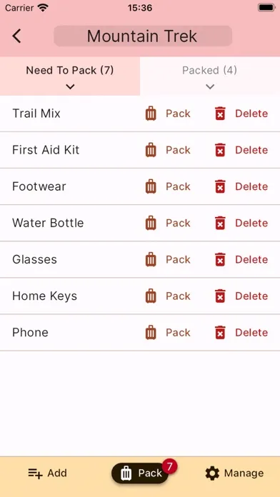 Travel Checklist Plus Screenshots