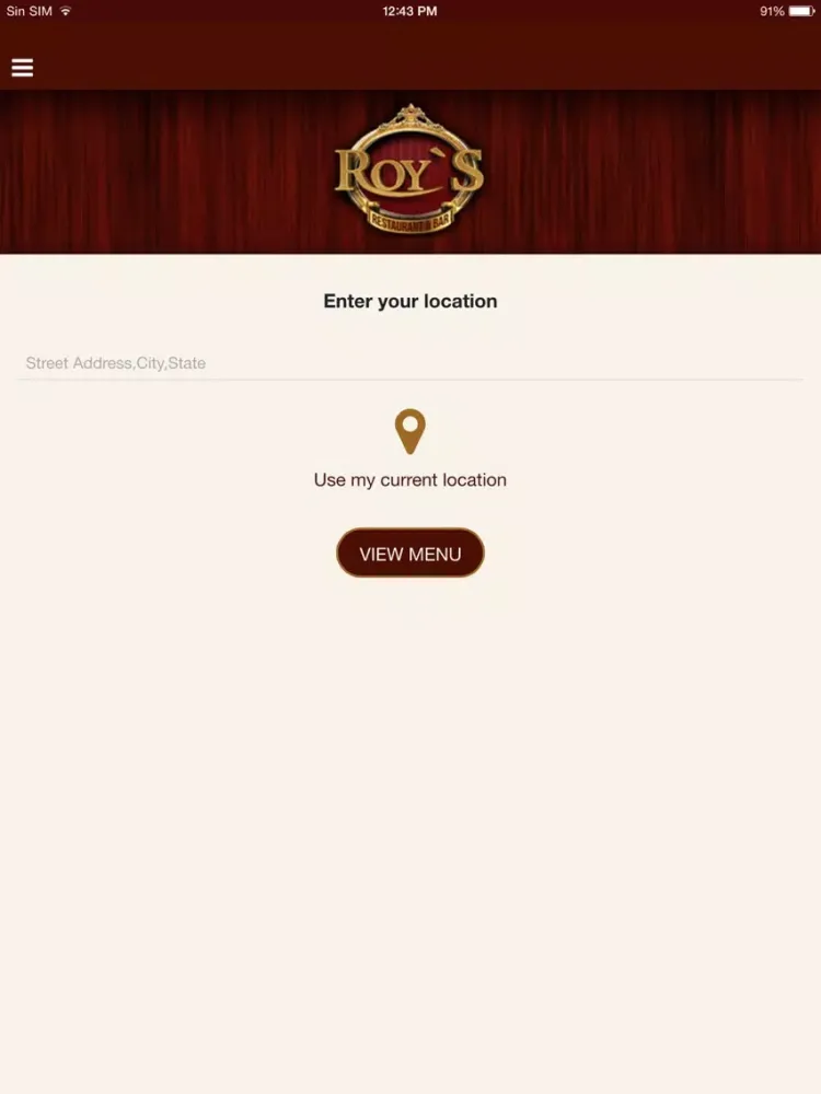Roy's Restaurant iPad  Screenshots