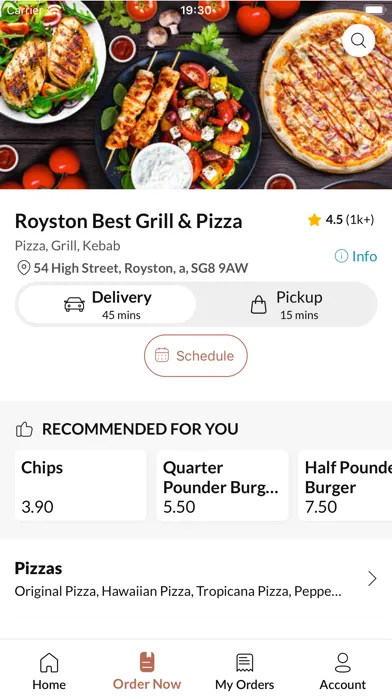 Zrzuty ekranu Royston Best Grill & Pizza.
