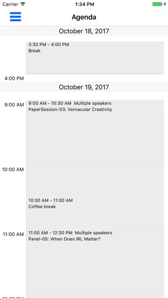AoIR 2017 Screenshots