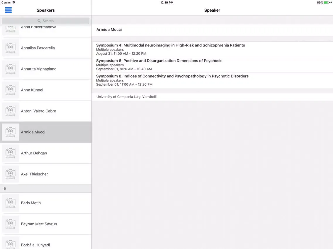 Capturas de tela do BaCI 2017: International Conference iPad 