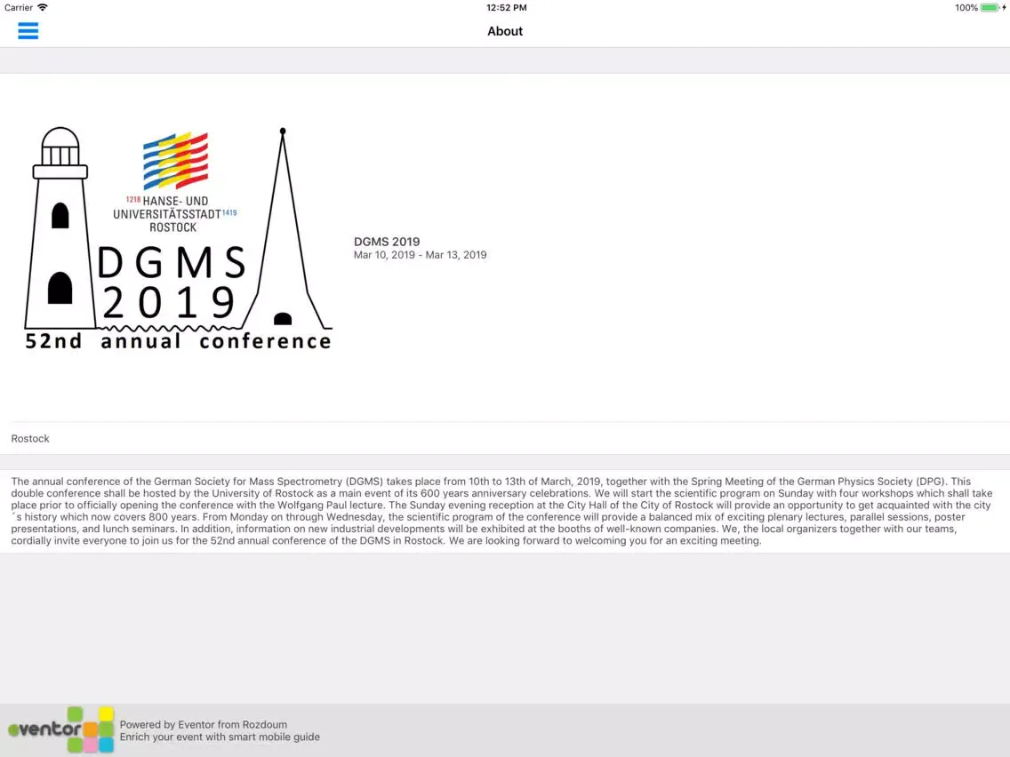 DGMS 2019 iPad  Screenshots