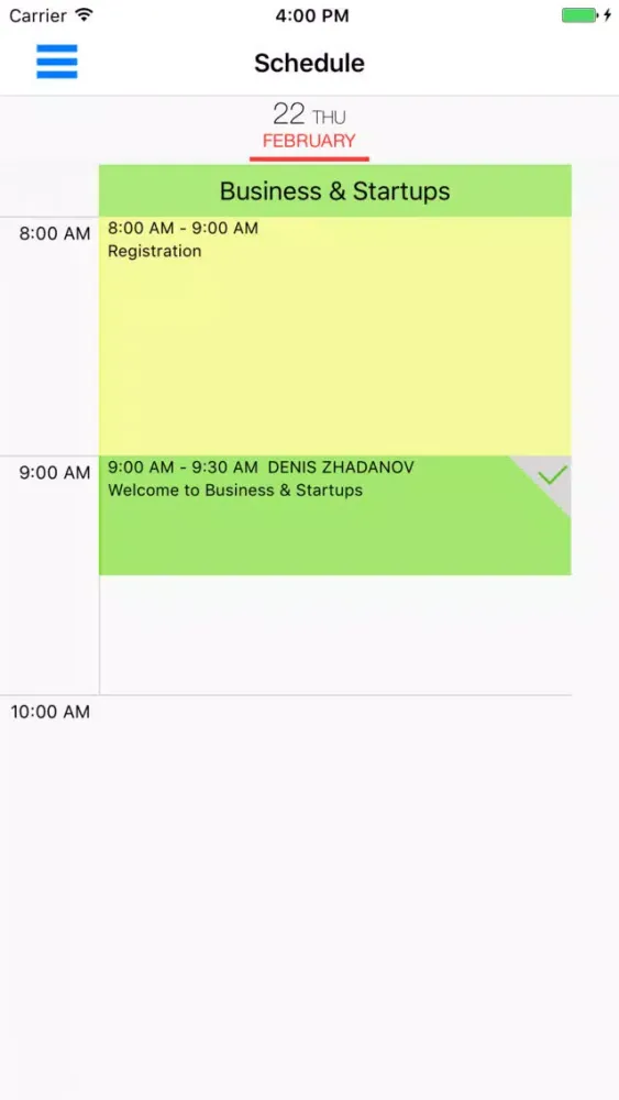Screenshot di Elevate Conference