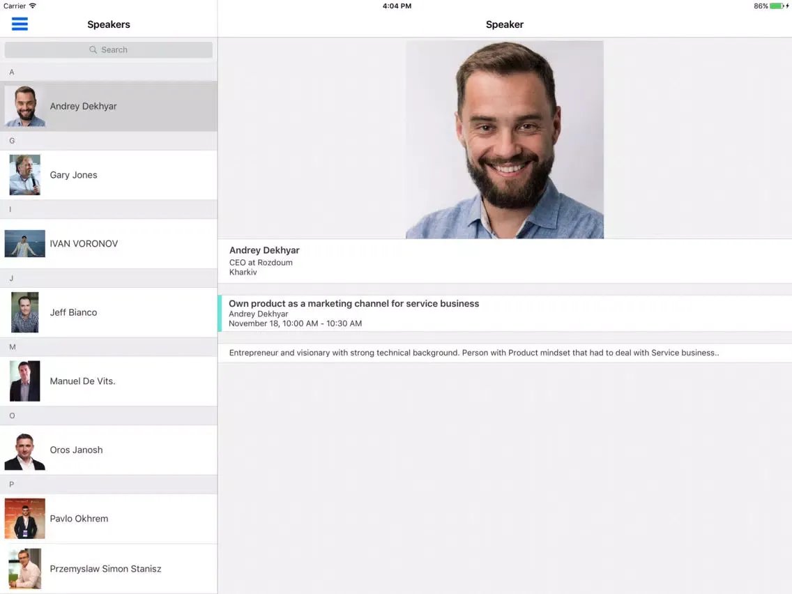 LIOF 2017 iPad  سکرین شاٹس
