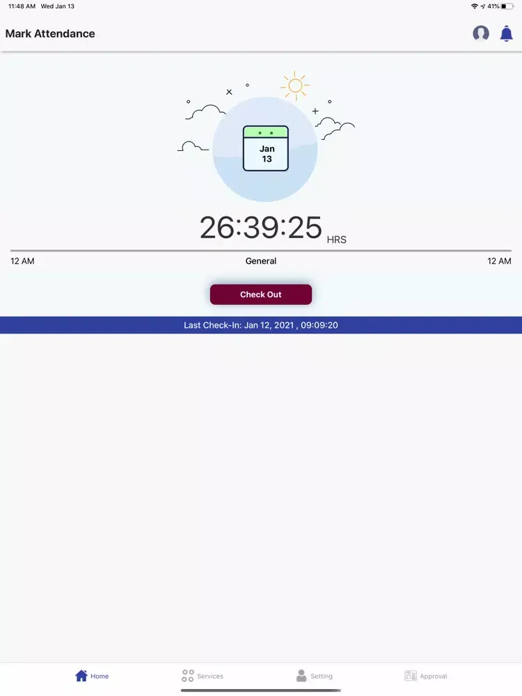 Tangkapan skrin Crowe HRMS iPad 