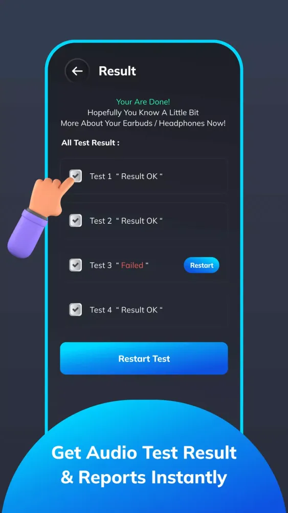 صور Audio Earbud Test & Equalizer