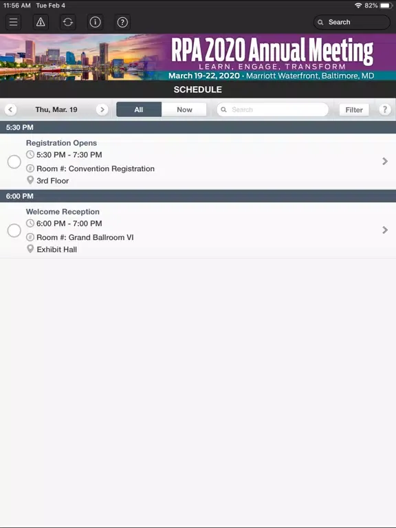 Скриншоты RPA Annual Meeting 2020 iPad 