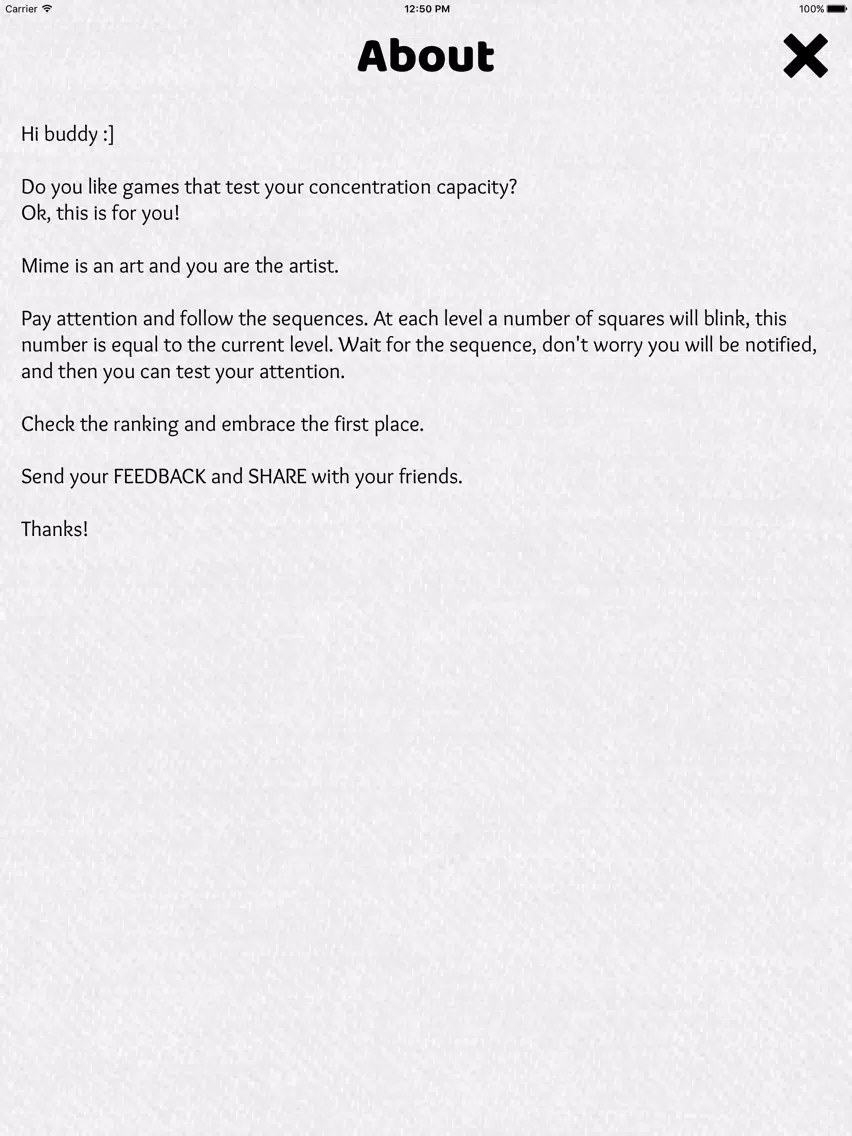 Mime - Pay attention iPad 应用截图