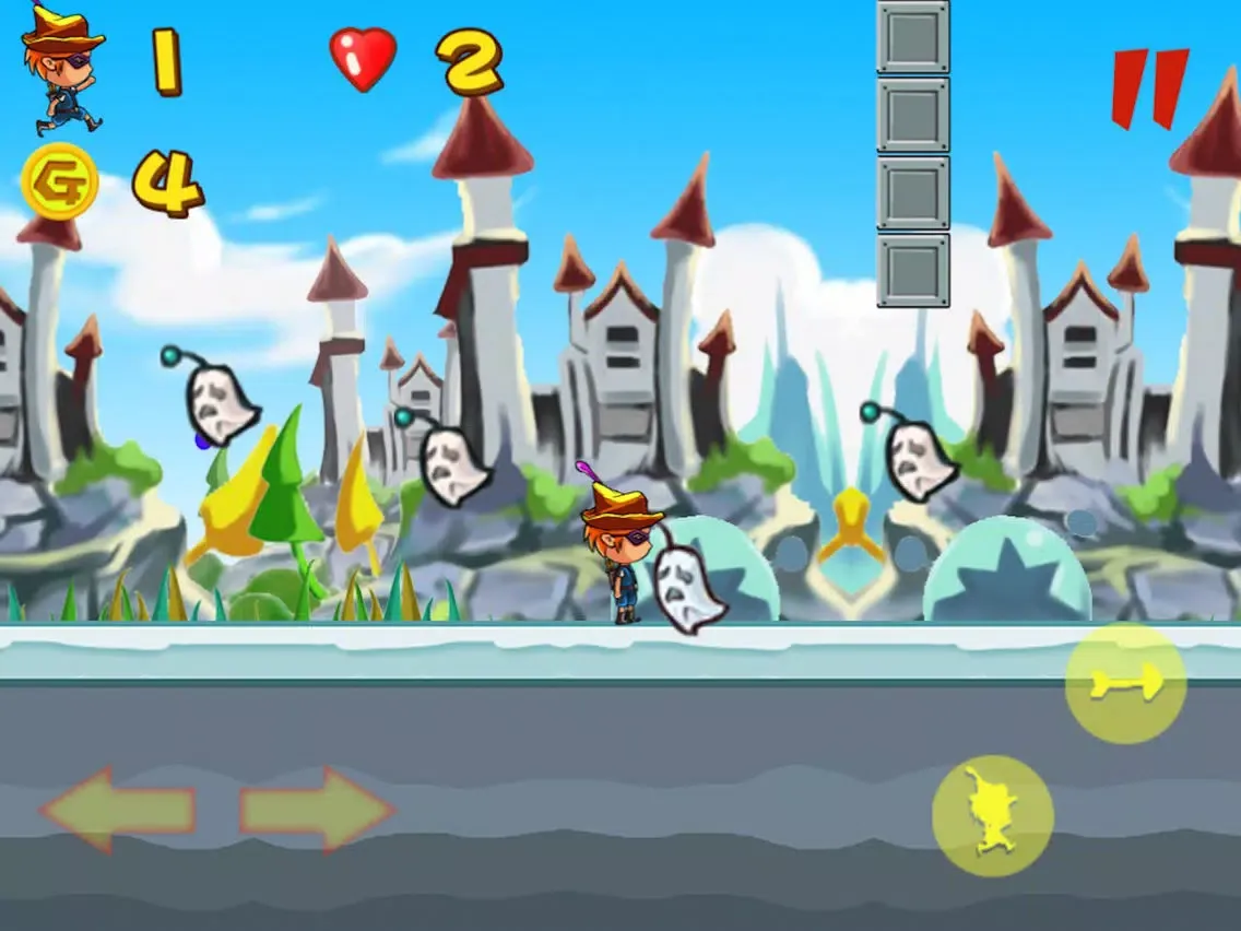 ภาพหน้าจอของ Jumping Shooter iPad 