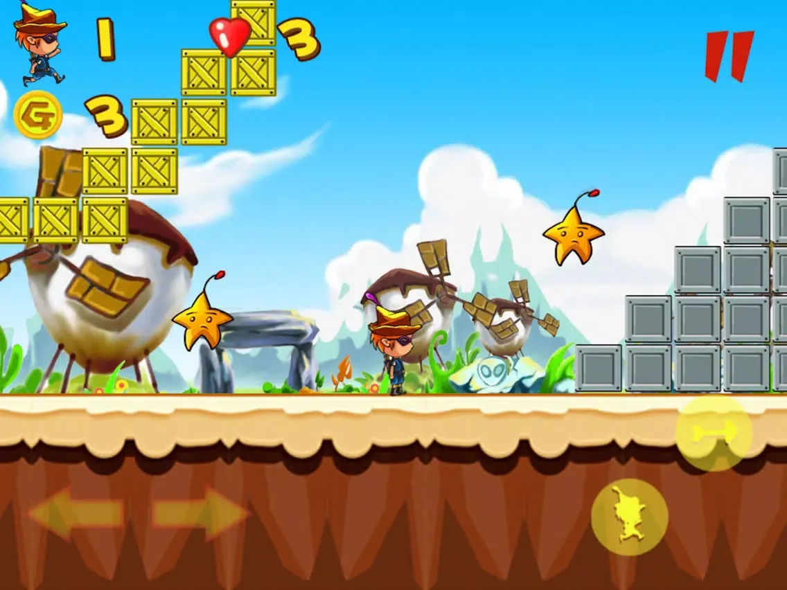 ภาพหน้าจอของ Jumping Shooter iPad 