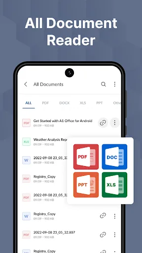 Word, PDF, XLS, PPT: A1 Office Screenshots