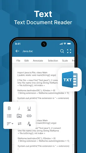 Word, PDF, XLS, PPT: A1 Office Screenshots