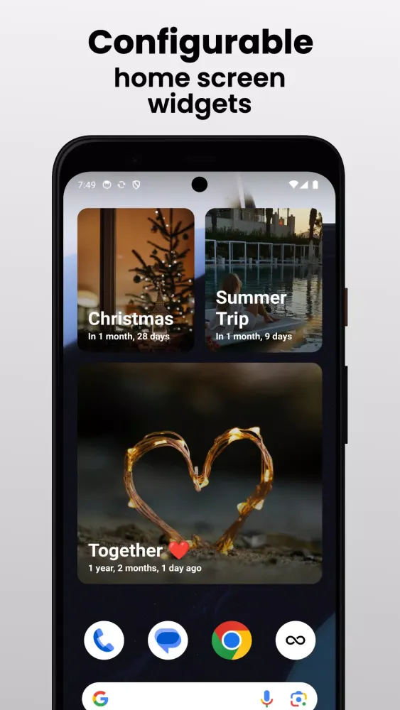 Moments - Countdown widget Ekran Görüntüleri