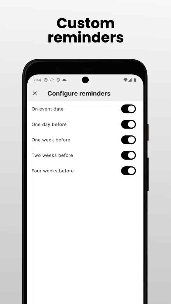 Moments - Countdown widget Ekran Görüntüleri