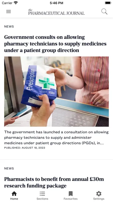 Pharmaceutical Journal应用截图
