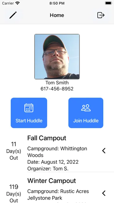 Captures d'écran de Camper Huddle