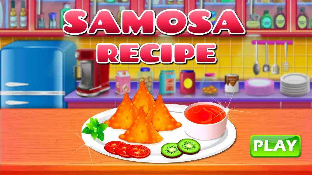 Tangkapan skrin Indian Samosa Cooking Game