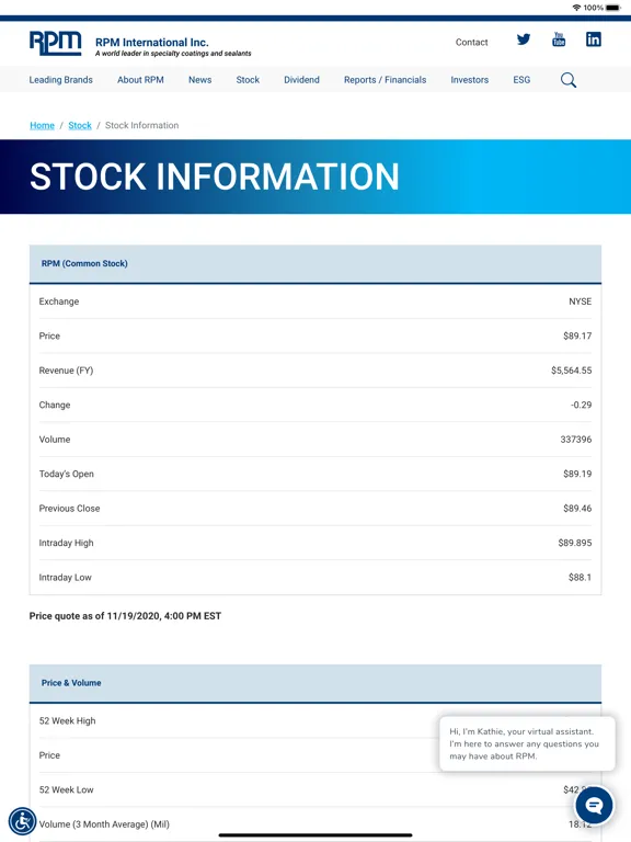 RPM Investor Relations iPad 應用截圖