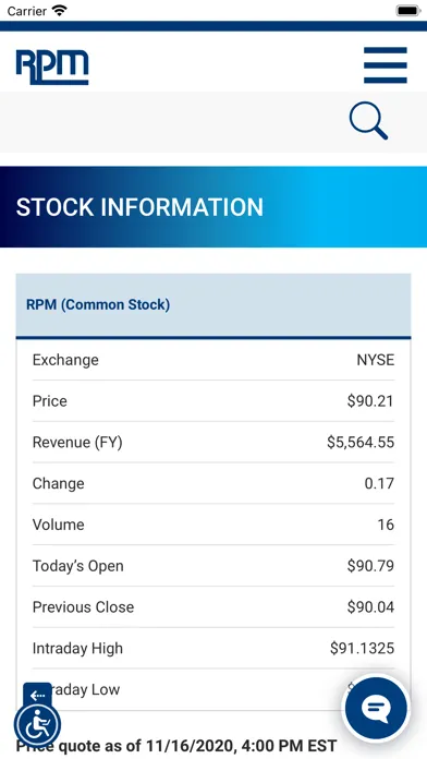 RPM Investor Relations應用截圖