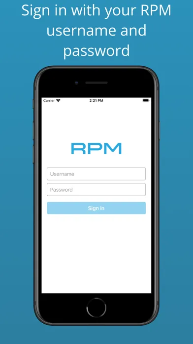 RPM Telco سکرین شاٹس
