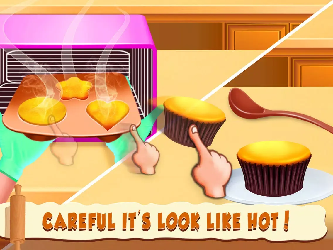 Captures d'écran de Cupcake Shop Kids cooking Game iPad 