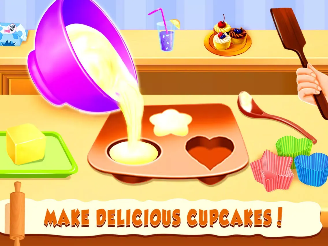 Captures d'écran de Cupcake Shop Kids cooking Game iPad 