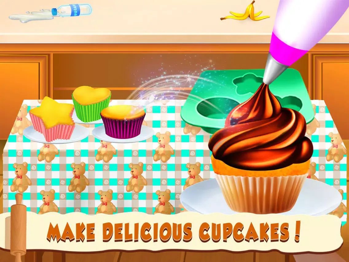 Captures d'écran de Cupcake Shop Kids cooking Game iPad 