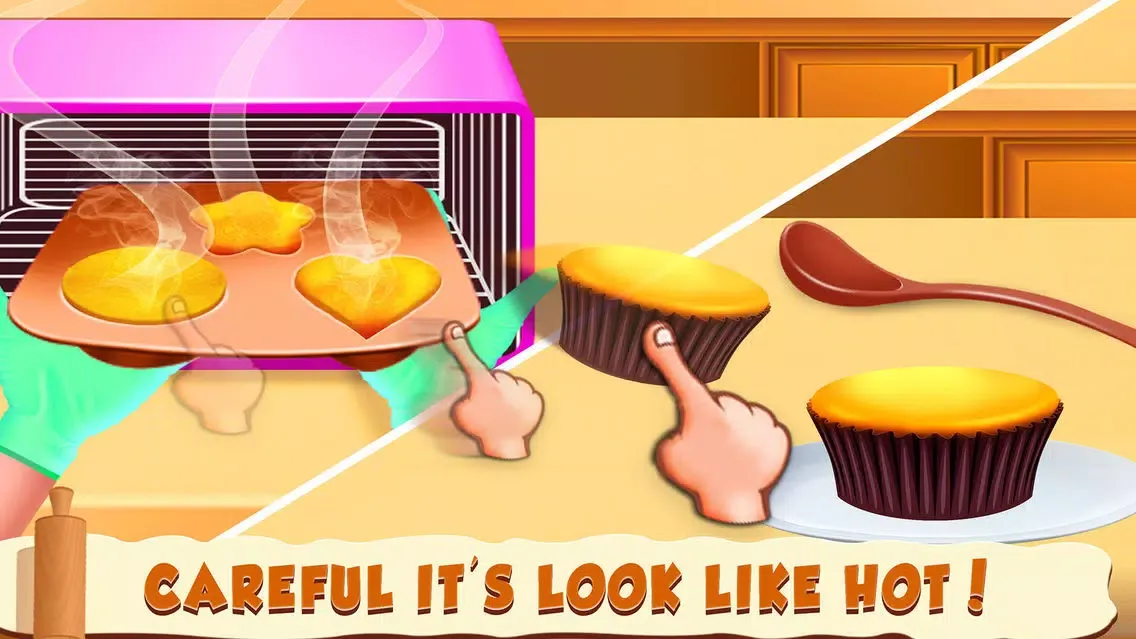 Captures d'écran de Cupcake Shop Kids cooking Game